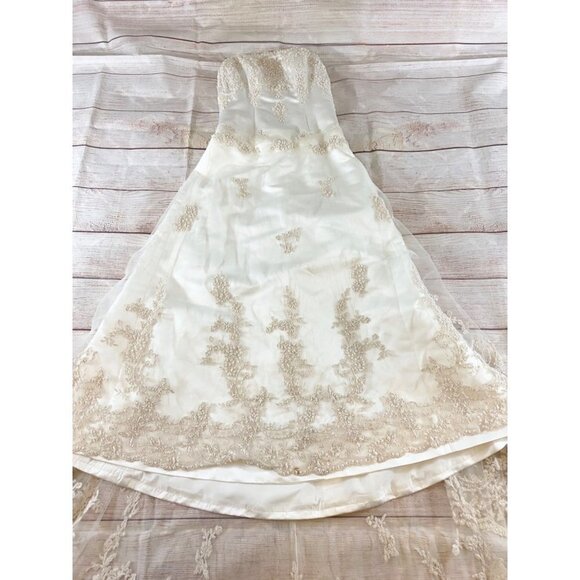 Maggie Sottero Couture Women's Champage Ohelia Embellished Wedding Gown - 4 - Picture 9 of 17